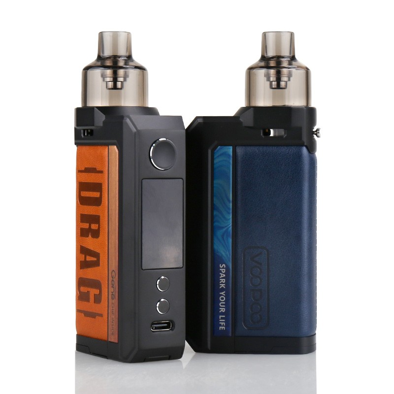 voopoo drag max 177w pod mod kit user interface and back view
