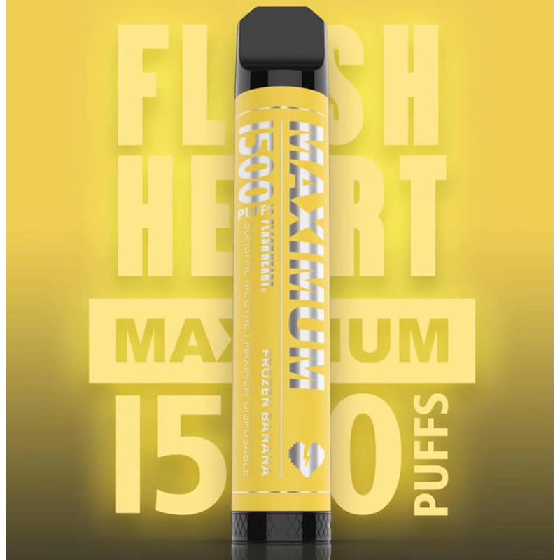 Flash Heart Maximum Disposable Vape Frozen Banana