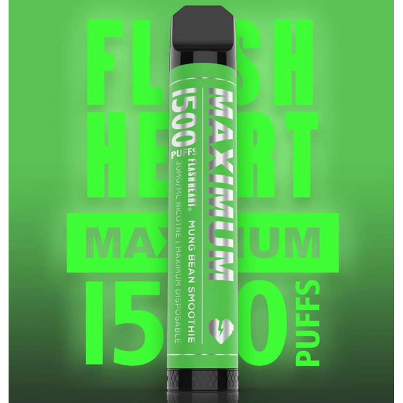 Flash Heart Maximum Disposable Vape Mung Bean Smoothie