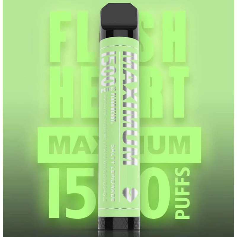 Flash Heart Maximum Disposable Vape Salty Lemonade