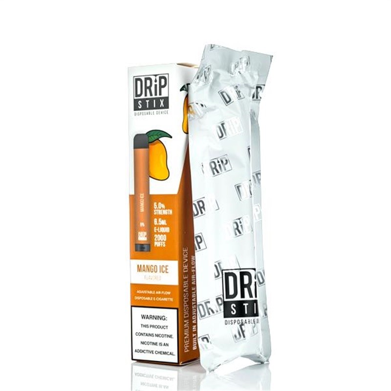 drip stix disposable vape device packaging