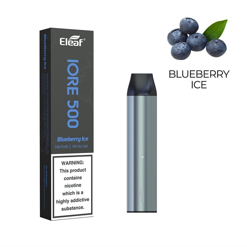 eleaf iore 500 disposable vape pod kit blueberry ice