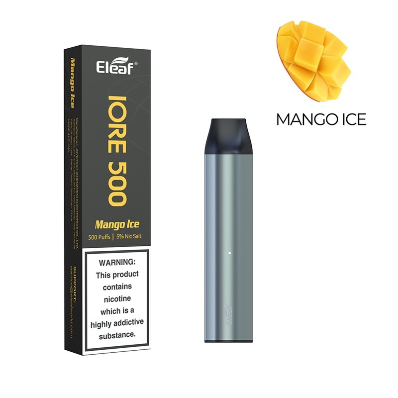 eleaf iore 500 disposable vape pod kit mango ice