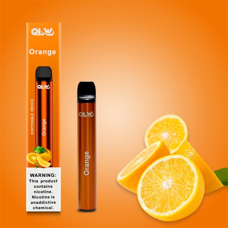 qlw mini disposable vape - orange package