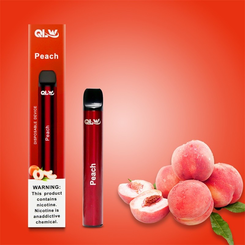 qlw mini disposable vape - peach package