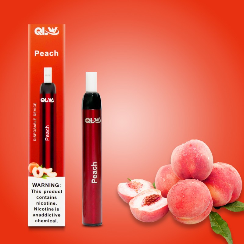 qlw minisx disposable vape - peach package