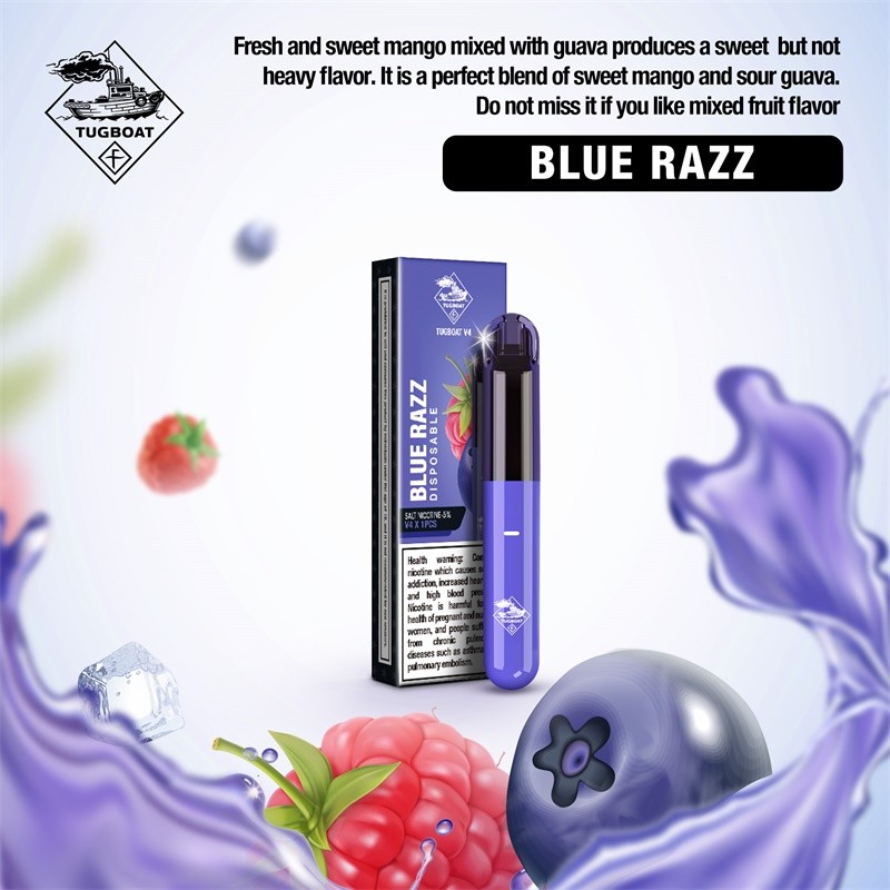 tugboat v4 casl disposable device blue razz