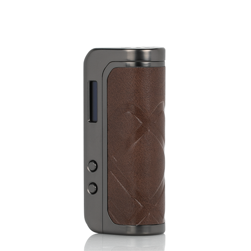 augvape foxy one 120w box mod - gunmetal+brown leather