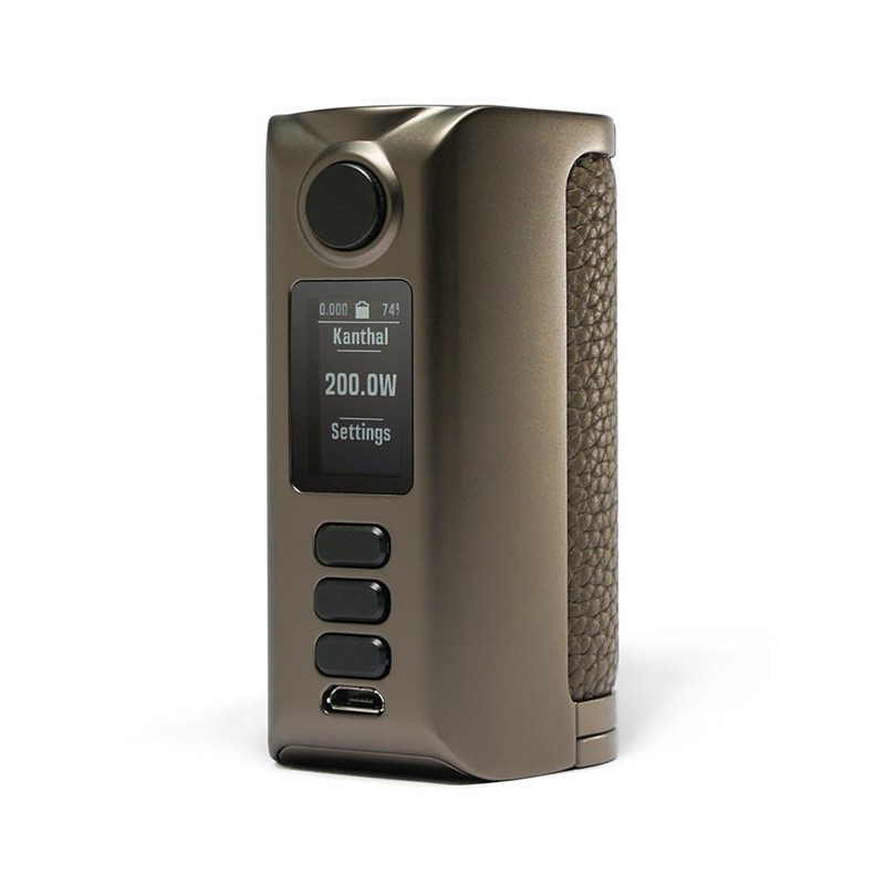 dovpo riva dna250c box mod 200w - gunmetal - pure gunmetal