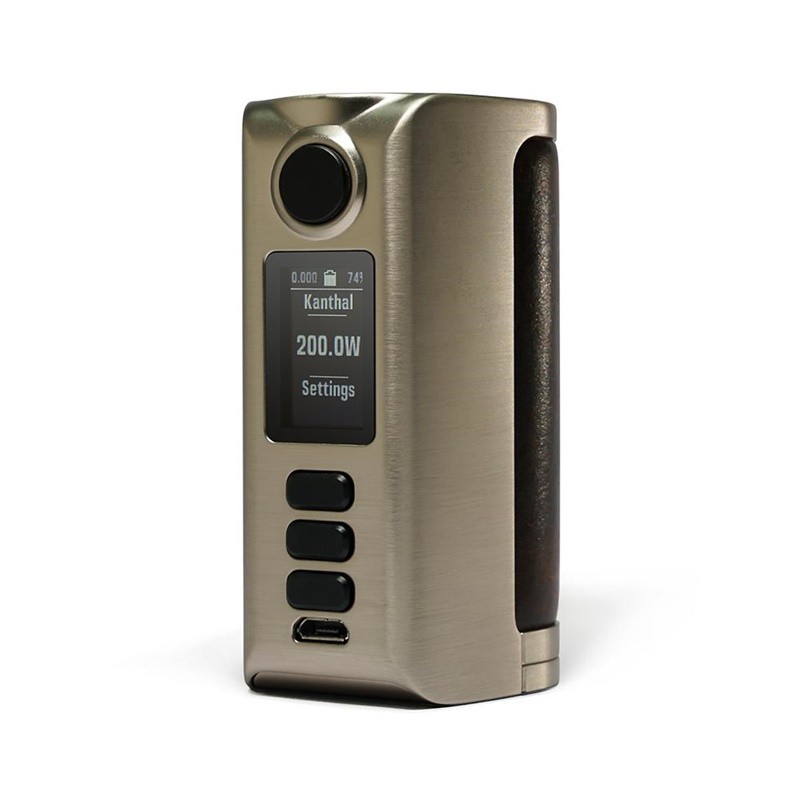 dovpo riva dna250c box mod 200w - silver - vintage brown