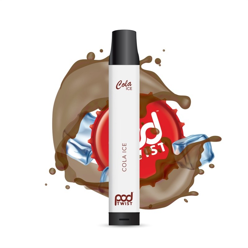 pod twist 2500 disposable vape device cola ice