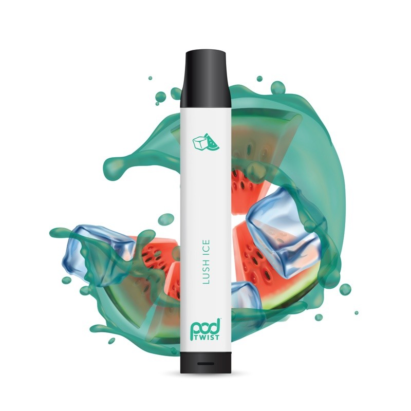 pod twist 2500 disposable vape device lush ice