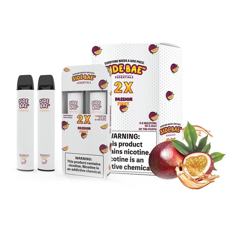 side bae essentials 2x disposable passion fruit
