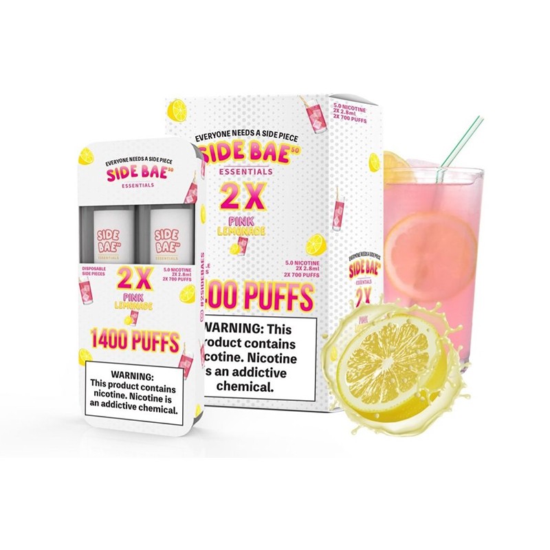 side bae essentials 2x disposable pink lemonade