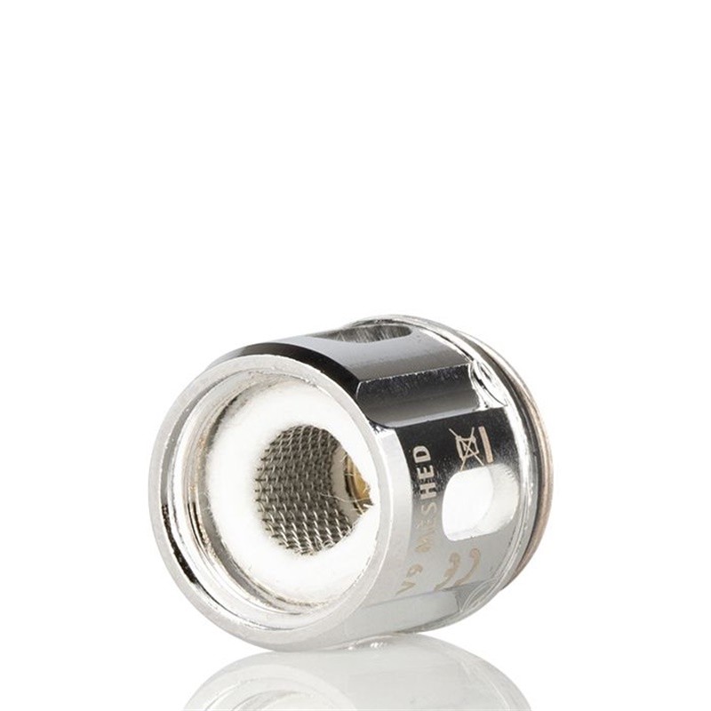 smok tfv9 sub-ohm tank - coil top view