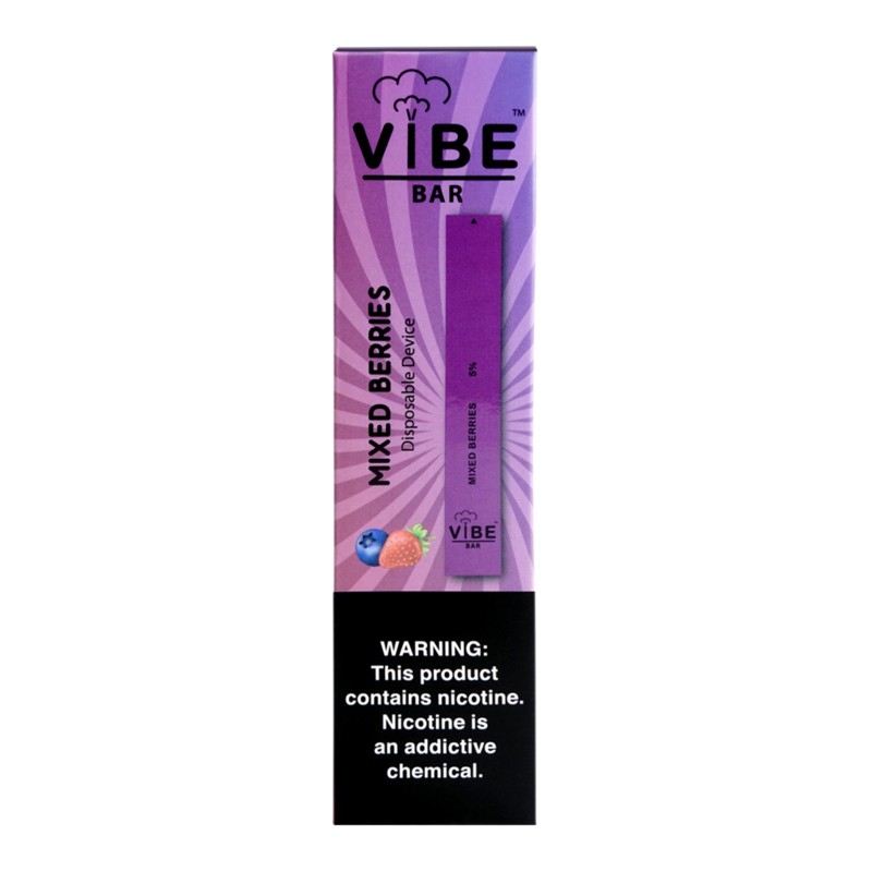 vibe bar disposable mixed berries
