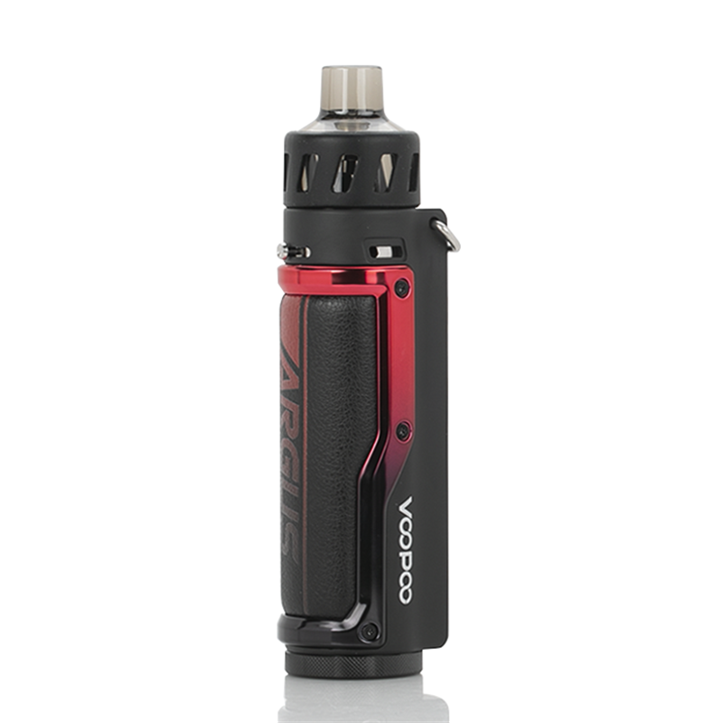 voopoo argus pro 80w pod mod kit - litchi leather & red