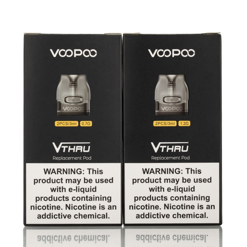 voopoo vthru replacement pods - all resistances