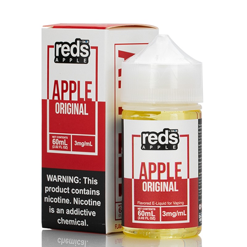 Vape 7 Daze Apple Reds Apple E-Juice 60ml Bottle & Box