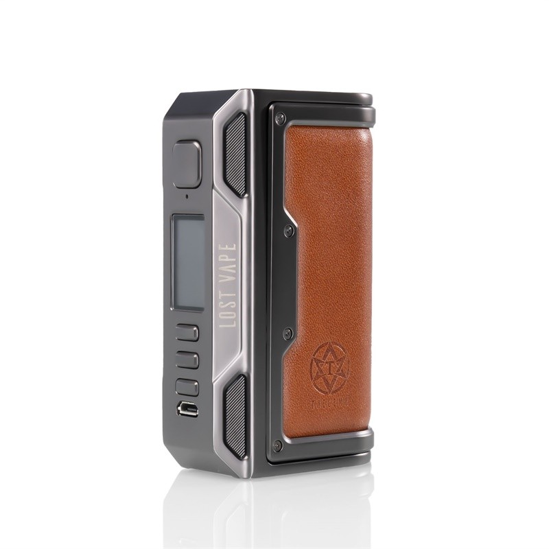 Lost Vape Thelema DNA 250C Box Mod - Gunmetal/Calf Leather