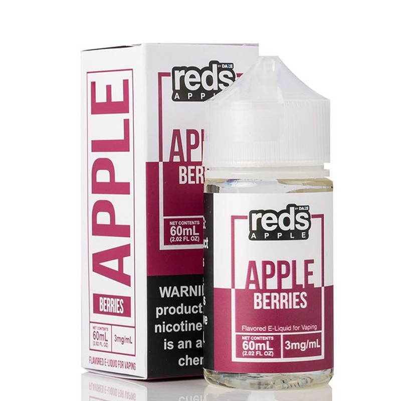 Vape 7 Daze Berries Reds Apple E-Juice 60ml Bottle & Box
