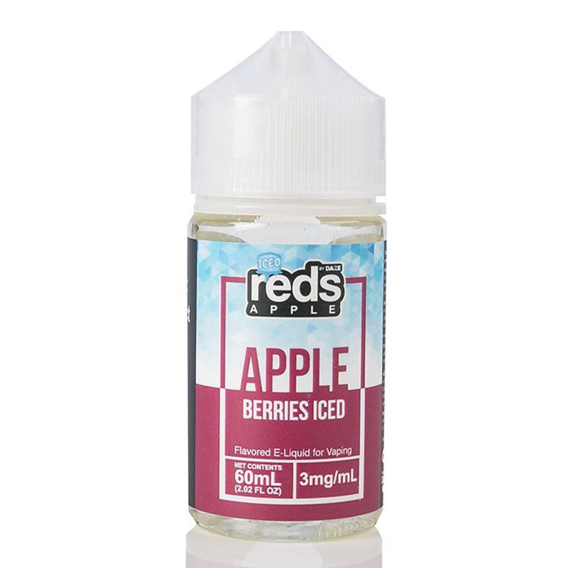 Vape 7 Daze Berries Iced Reds Apple E-Juice 60ml Bottle