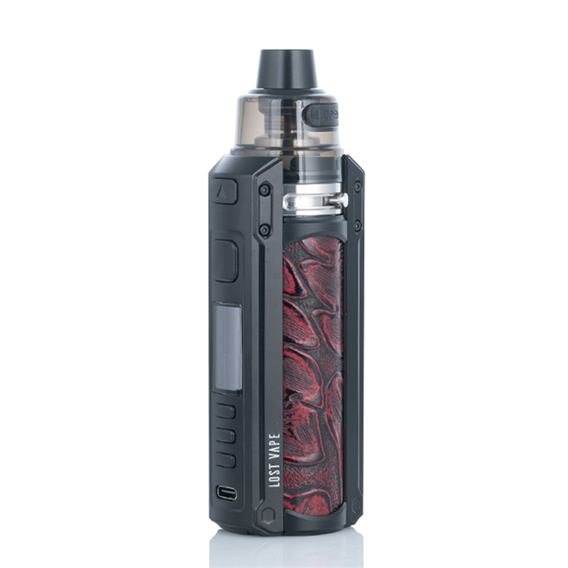 Lost Vape Ursa Quest Multi Pod Mod Kit Black-Ukiran Leather