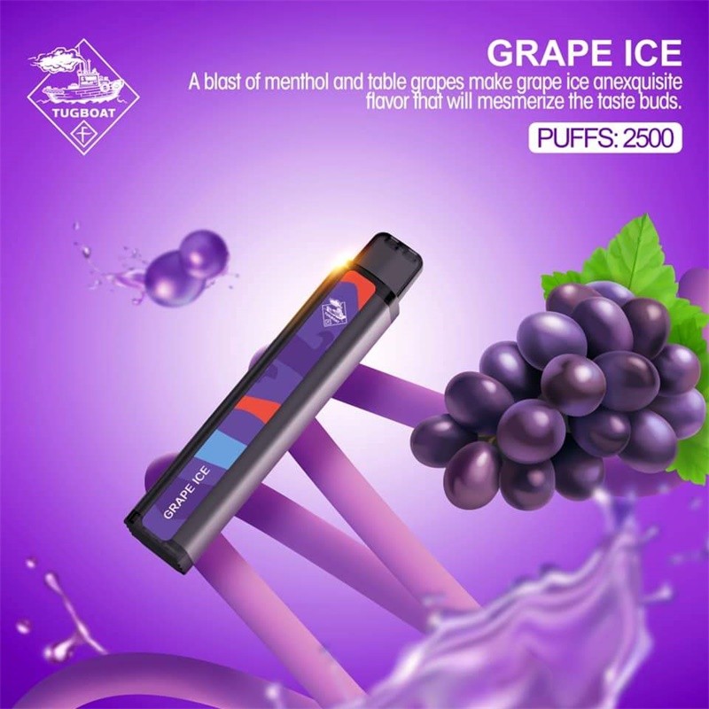tugboat xxl disposable pods grape ice 1