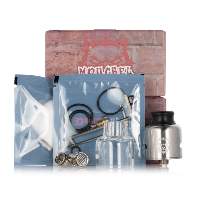 damn vape mongrel 25mm bf rda - package contents