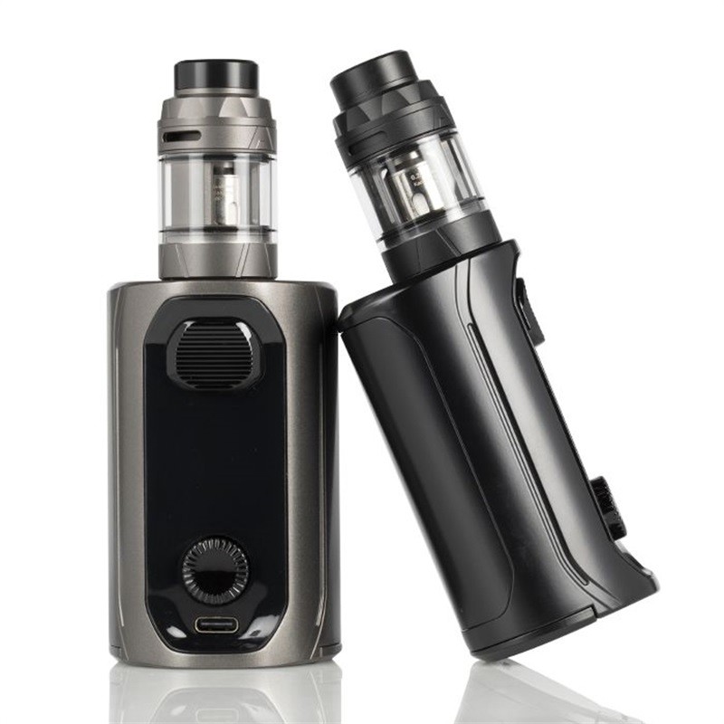 augvape vx217 217w starter kit - front and tilted side view