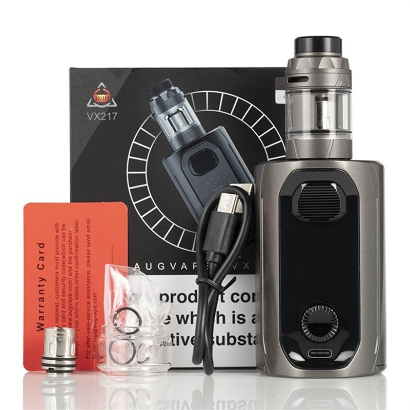 augvape vx217 217w starter kit - package contents
