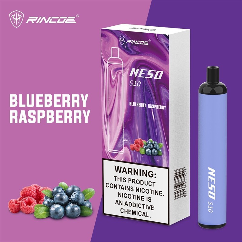 rincoe neso s10 disposable vape pen blueberry raspberry