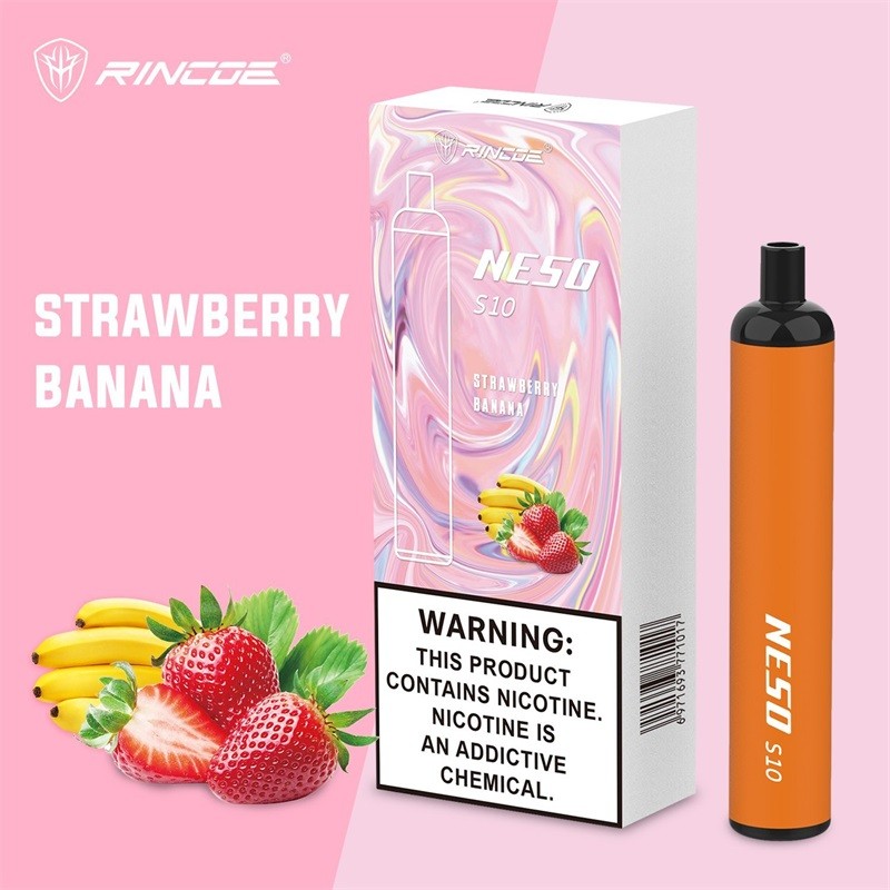 rincoe neso s10 disposable vape pen strawberry banana