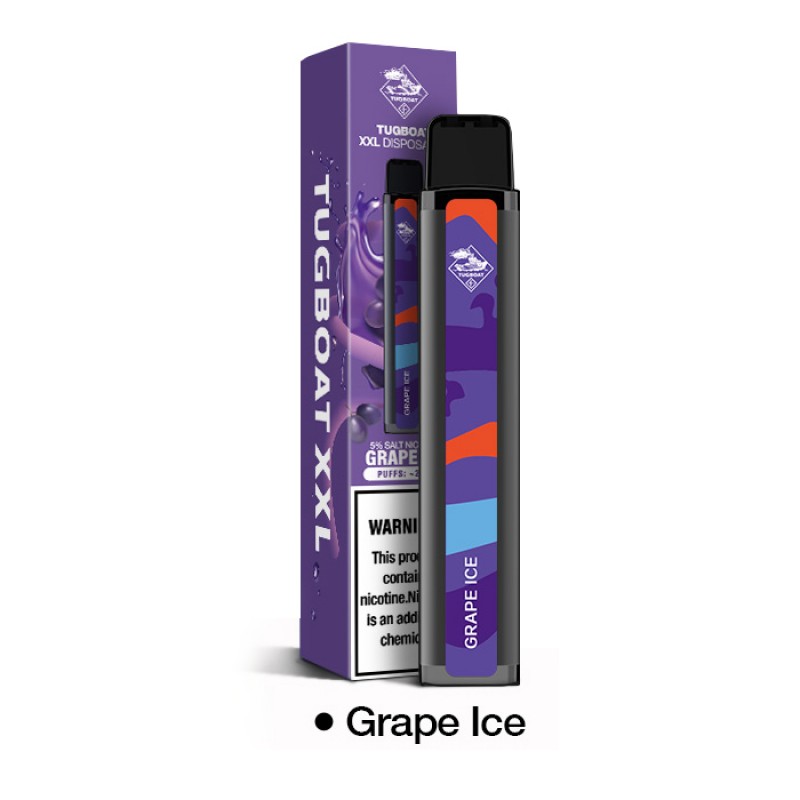 tugboat xxl disposable grape ice