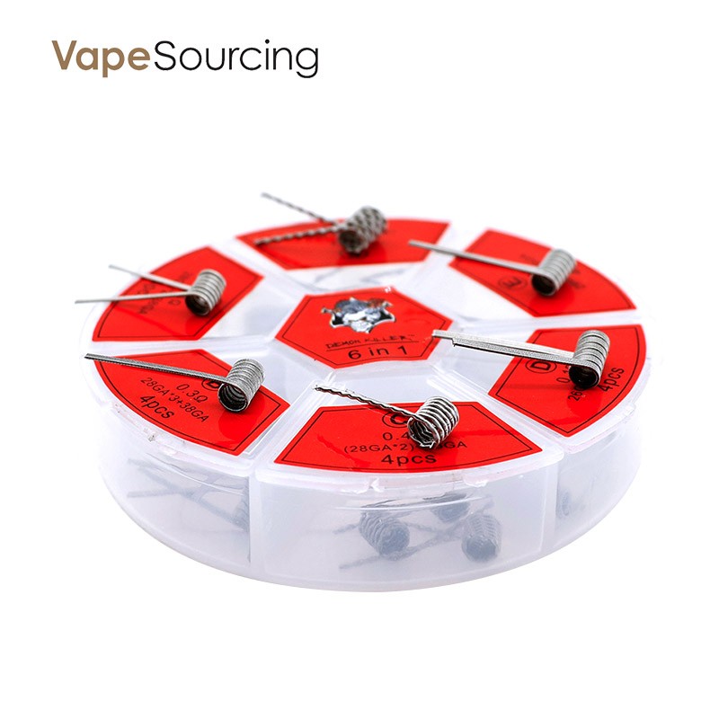 LTQ Vapor Demon Killer Ni80 Six IN One Flame Coil
