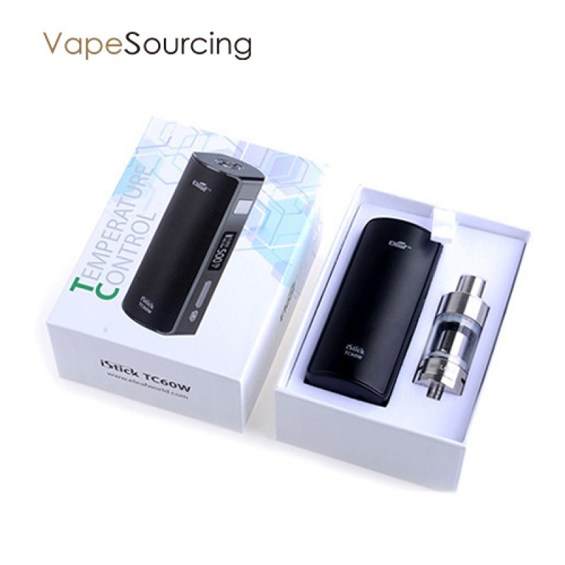 the newest istick mod istick TC 60W Box mod with melo2 tank replaceable battery cover