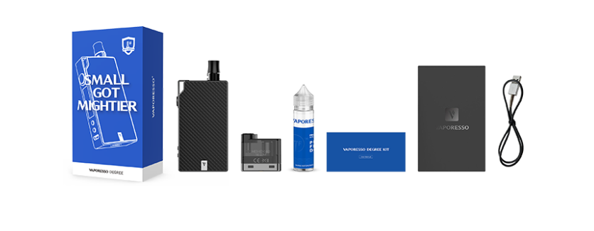 Vaporesso Degree Pod System Kit Package Content