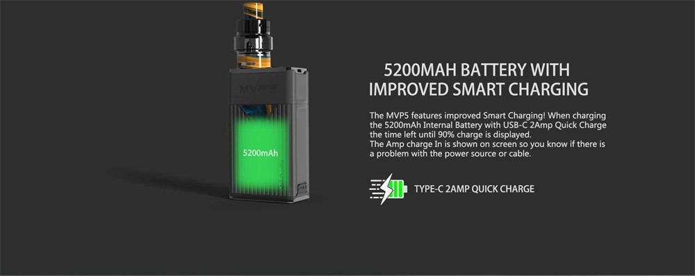 Innokin MVP5 Starter Kit 120W Battery with Improved Smart Charging