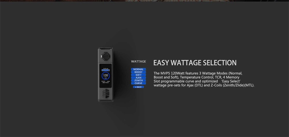 Innokin MVP5 Starter Kit 120W Easy Wattage Selection