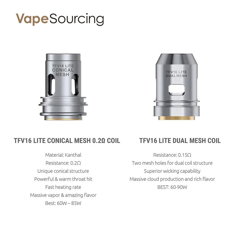 Smok TFV16 Lite Two type replacement coils