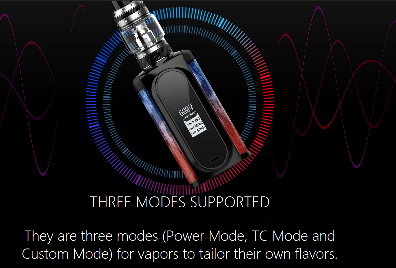 VOOPOO Vmate Kit 200W With UFORCE T1 Tank The Modes Supported