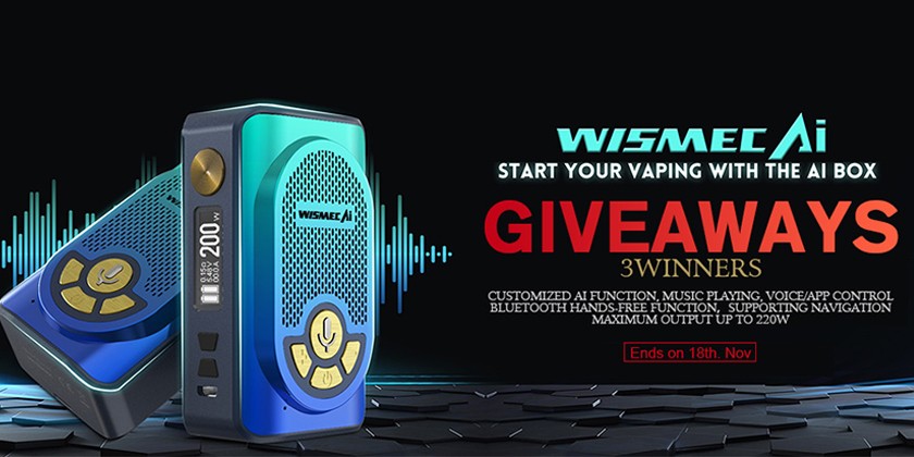 Win Wismec AI, Enjoy the Music Playing & Intelligent Vaping Experience