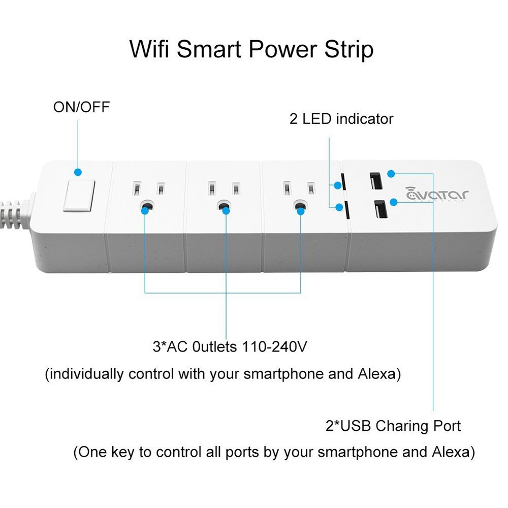 avatar wifi smart power strip