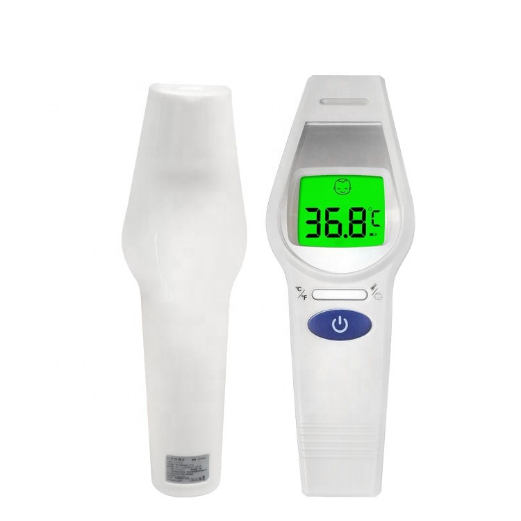 infrared forehead thermometer front and back view