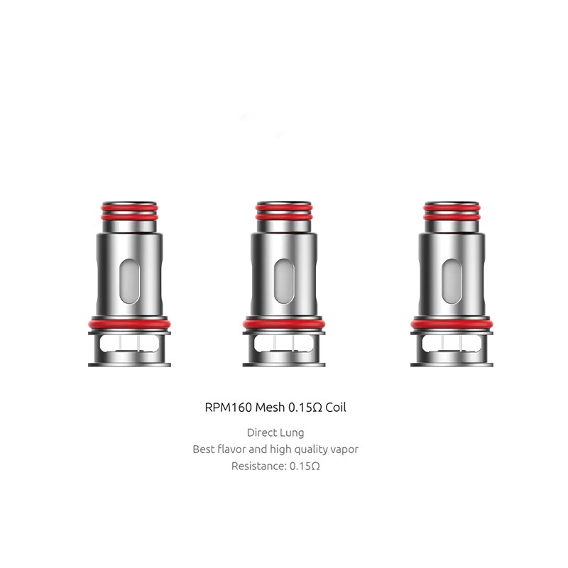 smok rpm160 replacement mesh coil 0.15ohm