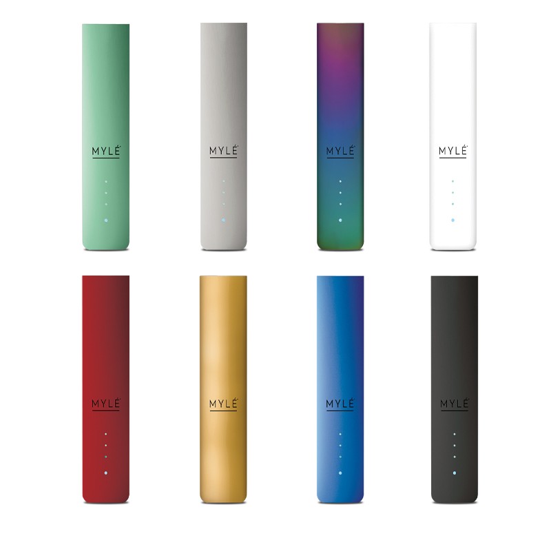 mylé v4 device battery colors