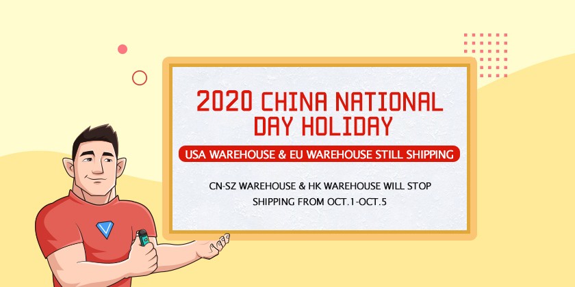 China National Day, USA Warehouse Still Shipping!