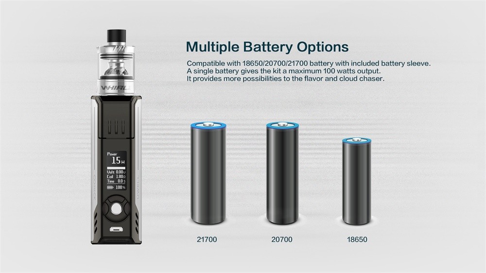 Uwell Whirl 2 Kit Multiple Battery Options