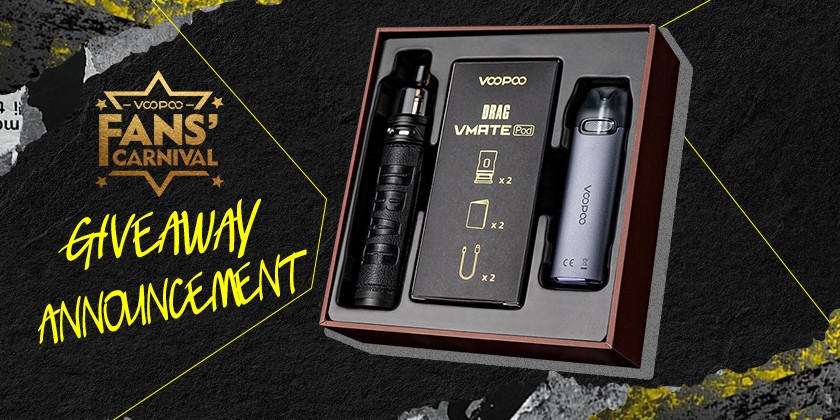 VOOPOO Drag X & Vmate Pod Gift Set Giveaway Announcement