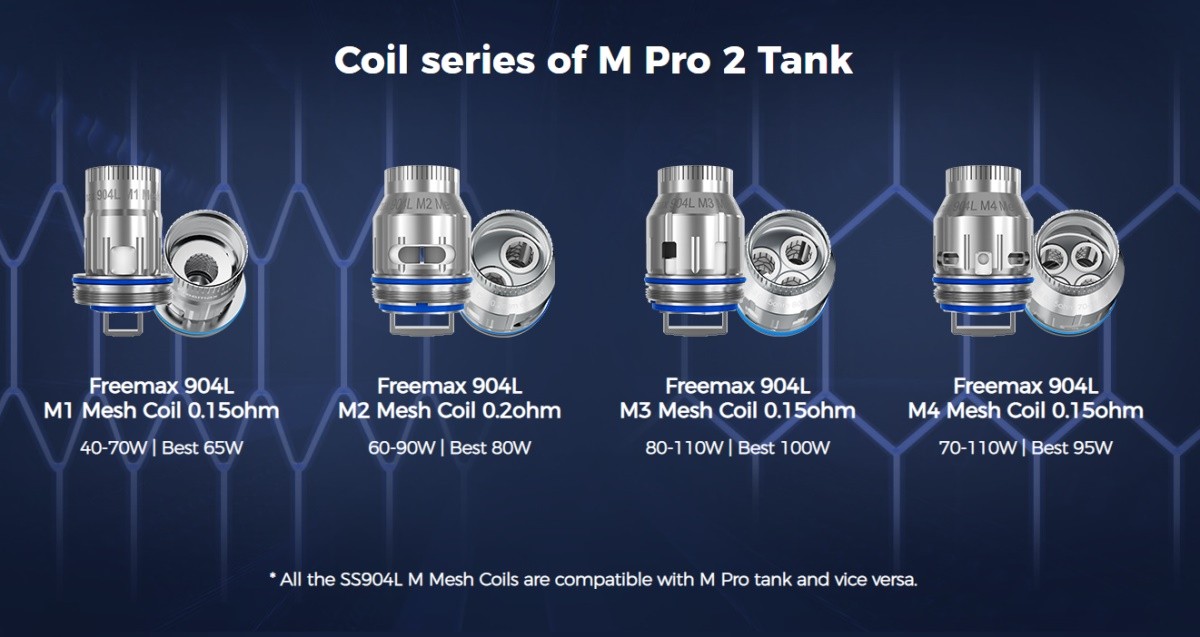 Coil series of M Pro 2 Tank